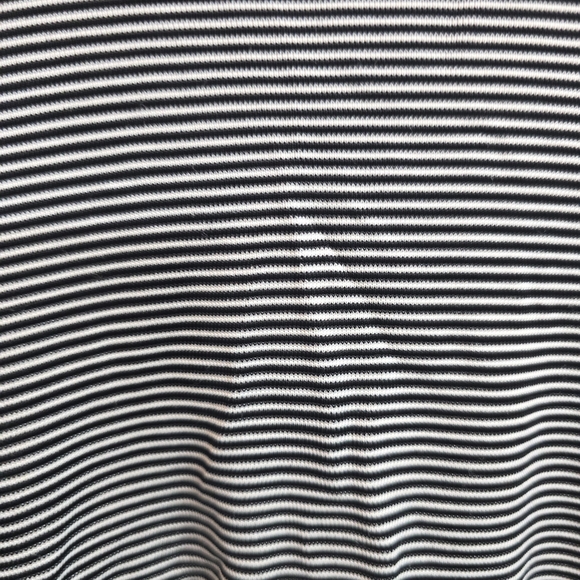 Lauren Ralph Lauren Black and White Striped Women's Crop Top - Picture 4 of 5